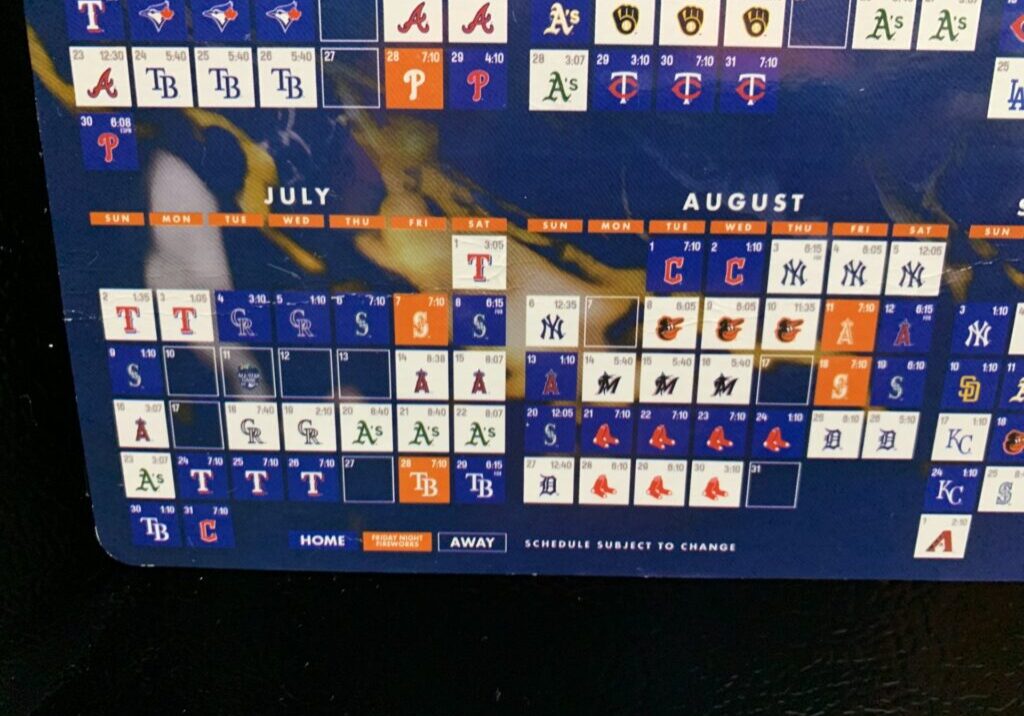 Astros schedule